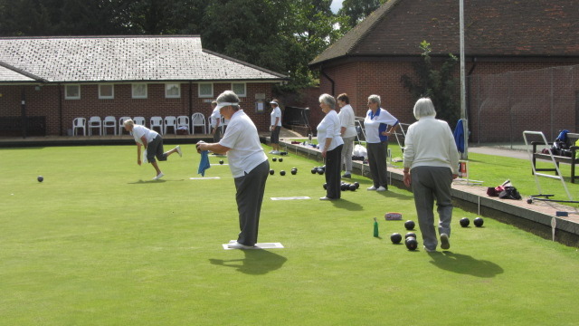 On the green